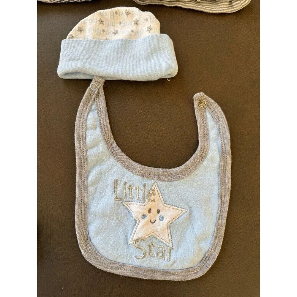baby boy infant NB Clothes bundle Shirts tops PANTS BIBS 10 pcs